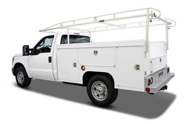 Holman Pro II Heavy-Duty Side Channels - Service Body Std Cab - 8-ft - White