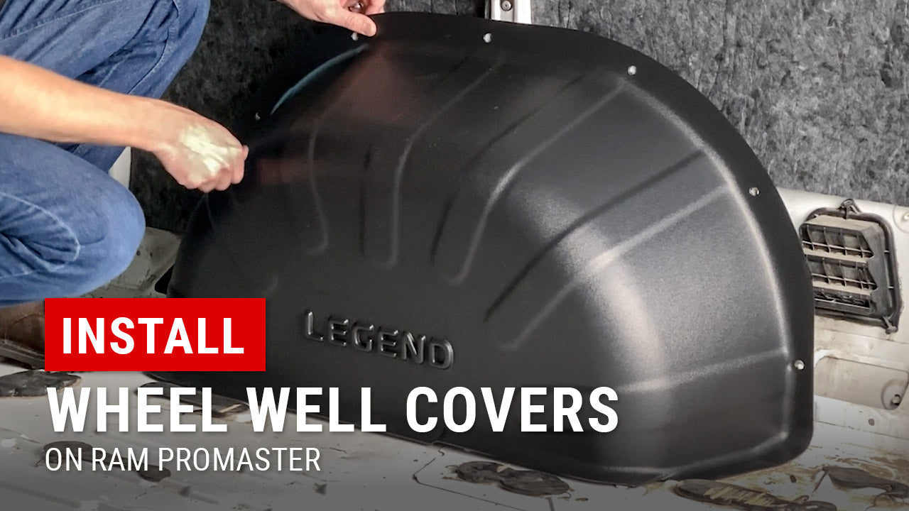 Installing Legend Wheel Well Covers in our RAM ProMaster | Upfit Supply