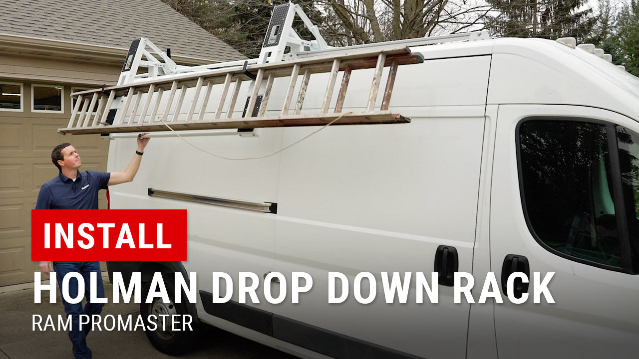 Installing Holman Drop-Down Ladder Rack on RAM ProMaster | Upfit Supply