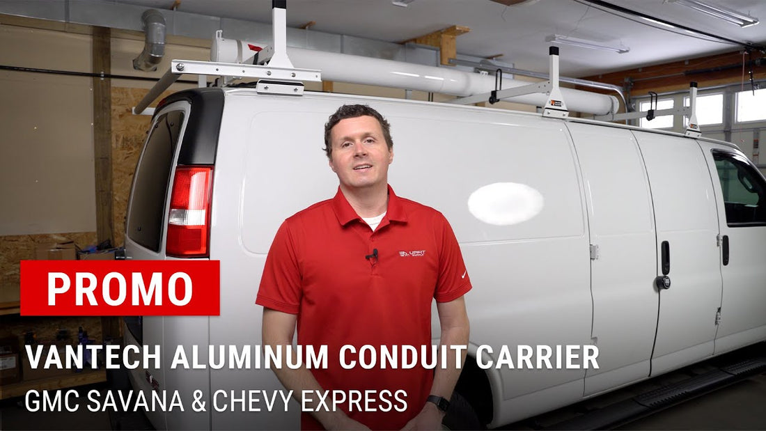 Explore the Vantech Conduit Carrier—secure, rust-free, and modular rooftop storage for long materials and conduit.