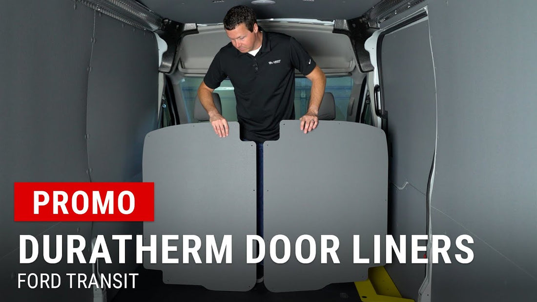 DuraTherm Door Liners for Ford Transit protect doors from damage while reducing noise and improving insulation. Easy with pre-cut panels.