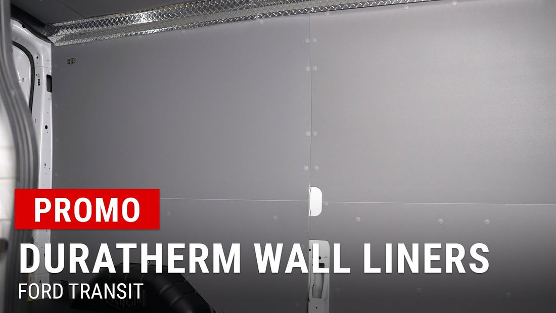 DuraTherm Wall Liners for Ford Transit protect against dents, reduce noise, and improve insulation. Easy installation with a no-drill design.