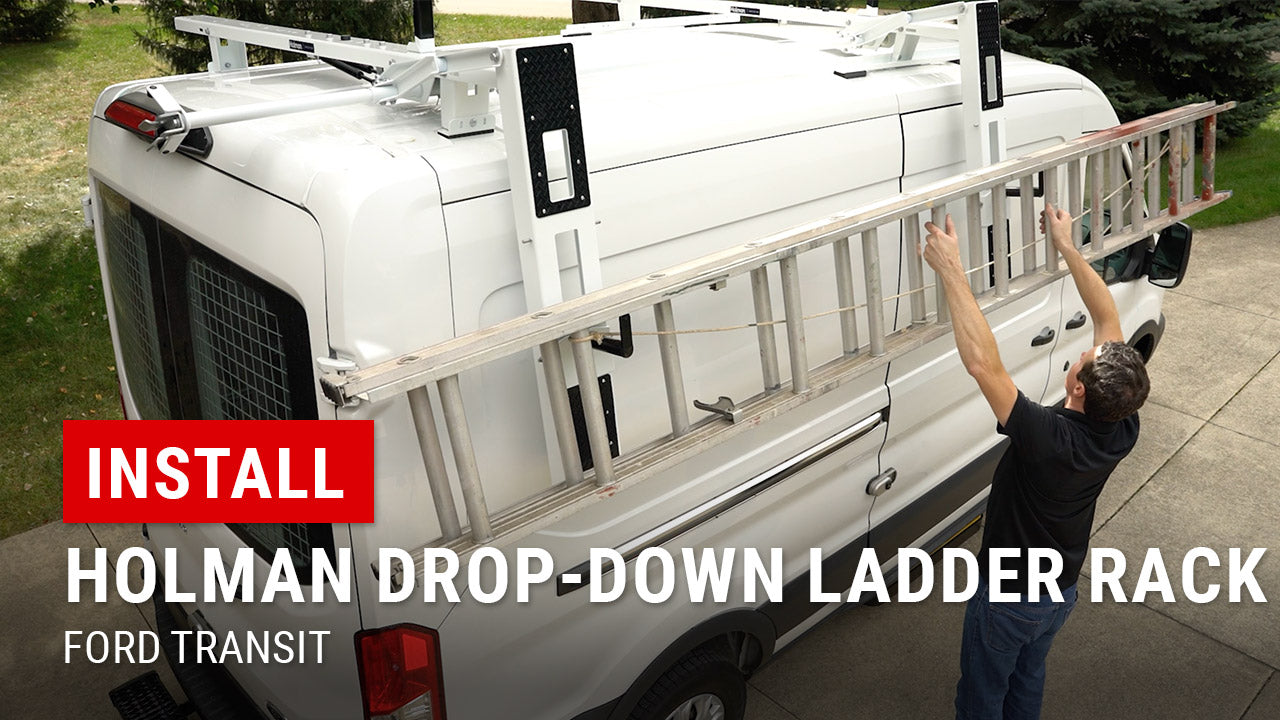 Installing Holman Drop-Down Ladder Rack on Ford Transit | Upfit Supply