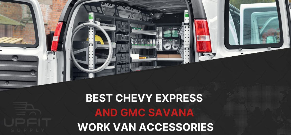 Organized Chevy Express interior with shelving for maximum efficiency