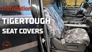 Installing TigerTough Front Bucket Seat Covers for RAM 1500