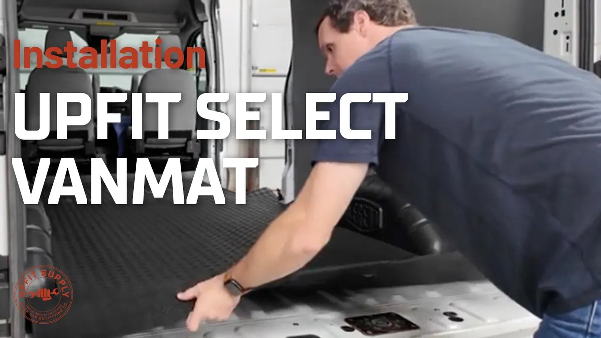 Upfit Select VanMat Install for Ford Transit: Affordable One-Piece Rubber Floor Mat for Cargo Vans