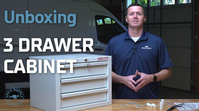 Unboxing Weather Guard's 3 Drawer Cabinet: Add Secure Lockable Drawers to Your Van Shelving