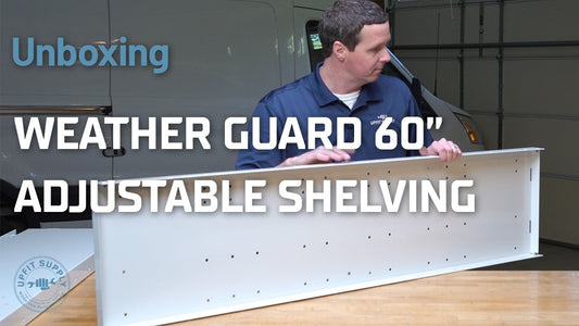 Unboxing the Weather Guard 60" x 60" x 13.5" Adjustable Van Shelf