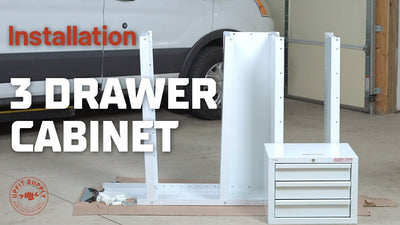 Installing the Weather Guard 3-Drawer Cabinet on Van Shelving