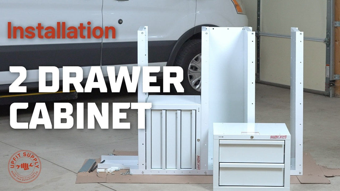 Installing the Weather Guard 2-Drawer Cabinet on Van Shelving