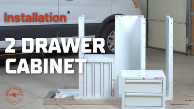 Installing the Weather Guard 2-Drawer Cabinet on Van Shelving
