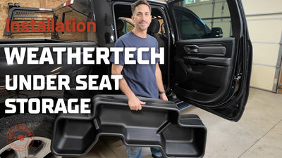 Installing WeatherTech UnderSeat Storage in RAM 1500