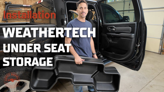 Installing WeatherTech UnderSeat Storage in RAM 1500