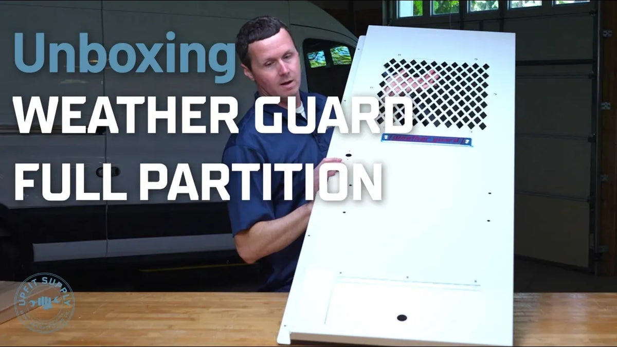 Unboxing a Weather Guard Steel Partition for Ford Transit Mid Roof Vans
