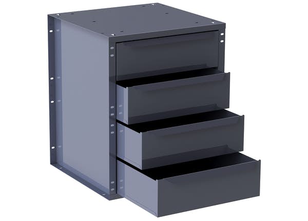 Masterack 4-Drawer Cabinet, Large