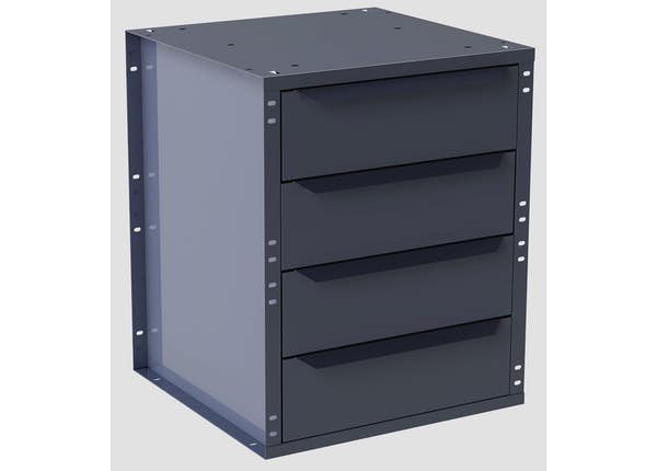 Masterack 4-Drawer Cabinet, Large