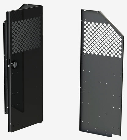 Partition Center Panels - Masterack Standard Steel Partition with Hinged Door