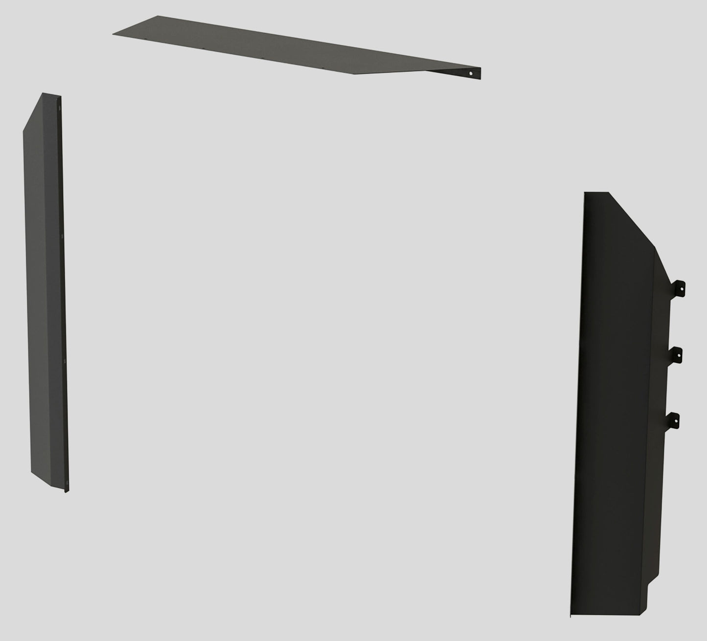 Masterack Steel Partition Attachment Panels, Extra 3" Setback- Full-Size GM Vans