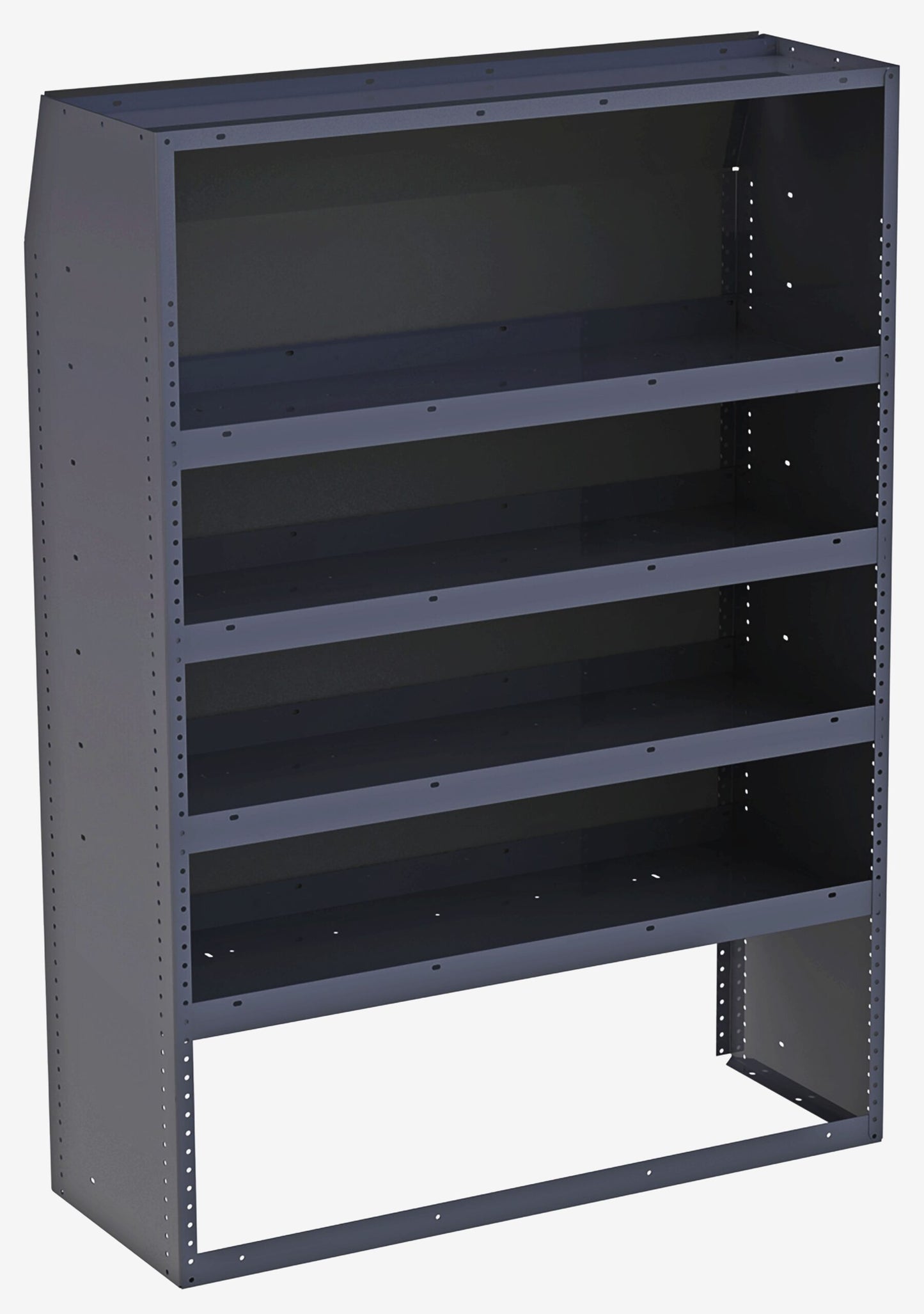Masterack Tapered Steel Shelving Module - 43" W x 60" H x 16" D