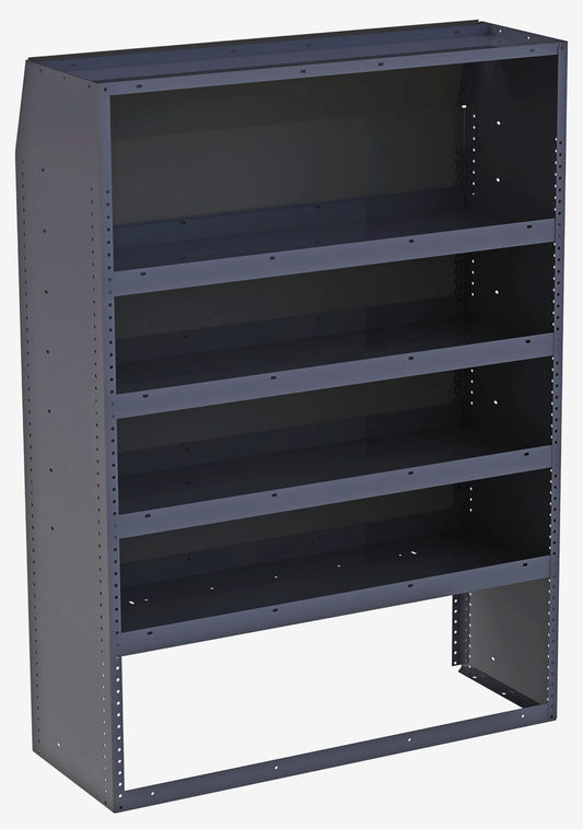 Masterack Tapered Steel Shelving Module - 43" W x 60" H x 16" D