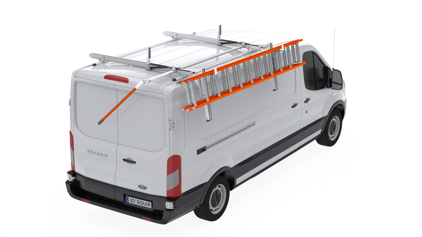 Masterack Uplyft Aluminum Slide-Down Ladder Rack - Ford Transit (Low Roof)