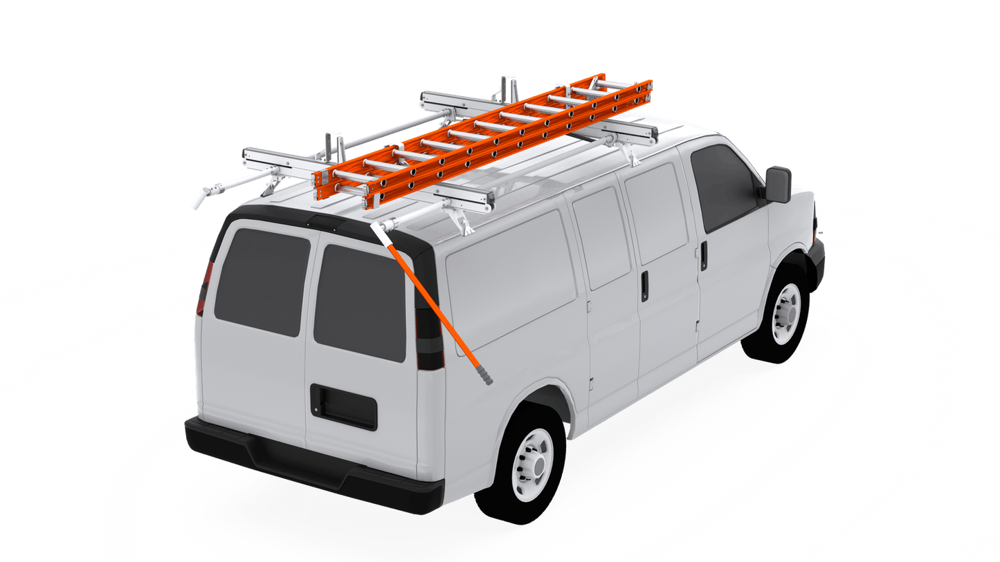 Masterack Uplyft Aluminum Slide-Down Ladder Rack - GMC Savana & Chevrolet Express