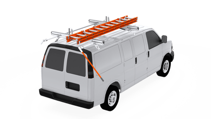 Masterack Uplyft Aluminum Slide-Down Ladder Rack - GMC Savana & Chevrolet Express