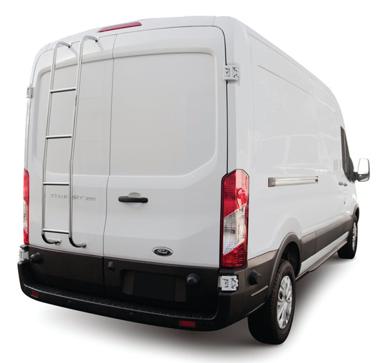 Stainless Steel Van Ladder for Ford Transit Vans - Low Roof