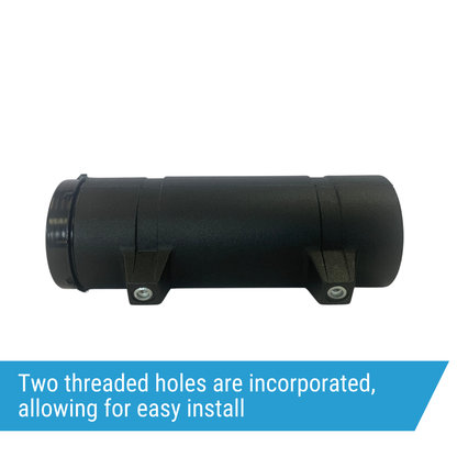 Jonesco Round Document Holder for commercial trucks & vehicles, 3.5" diameter x 12.5" length, black
