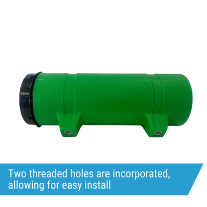 Jonesco Round Document Holder for commercial trucks & vehicles, 3.5" diameter x 12.5" length, green