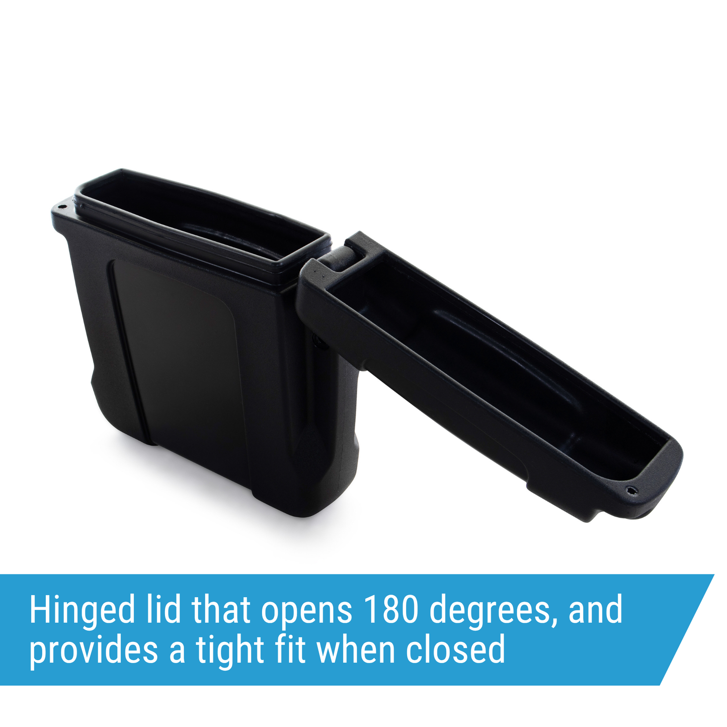 Jonesco Rectangular Document Holder for commercial trucks & vehicles, 11" W x 3" D x 13" H, black