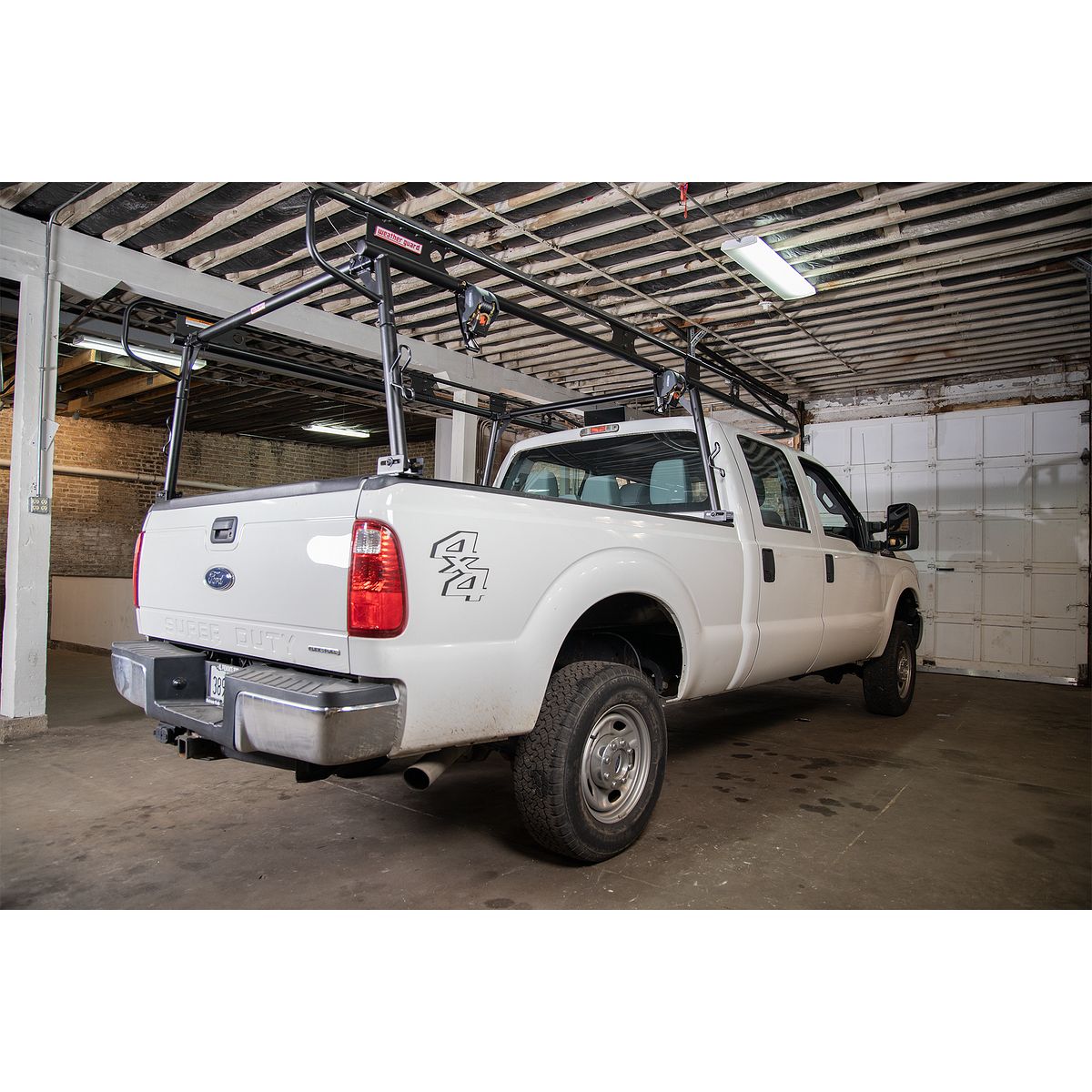 Weather Guard Ratchet Straps w/ Mounting Brackets for Steel Truck Racks (2 Pack)