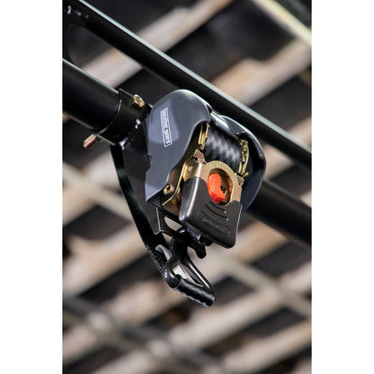 Weather Guard Ratchet Straps w/ Mounting Brackets for Steel Truck Racks (2 Pack)