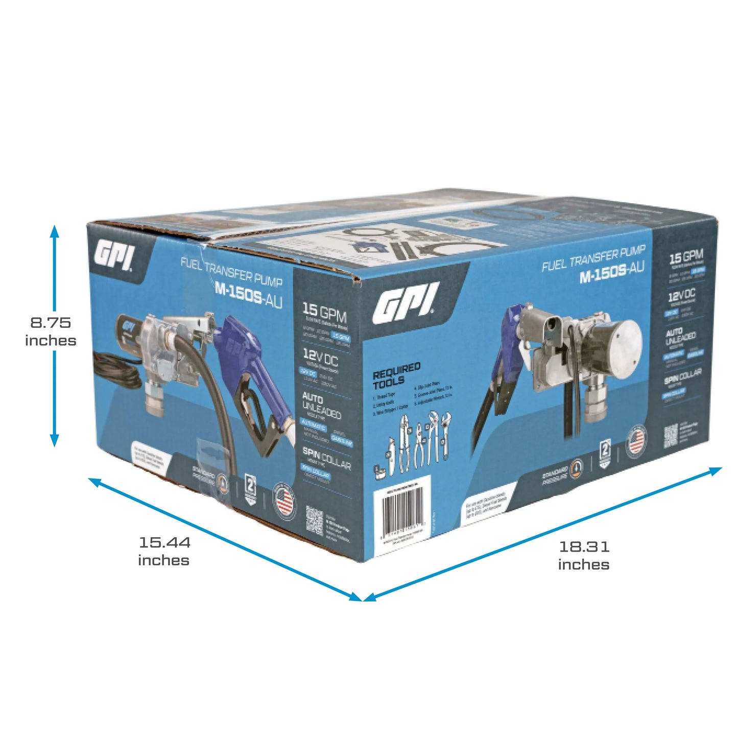 GPI 15 Gallon Per Minute 12V Fuel Transfer Pump M-150 Series