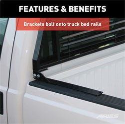 ARIES Classic Heavy-Duty Black Steel Truck Headache Rack Cab Protector for Ford F-250/F-350/F-450 Super Duty (1999-2016) - 111001