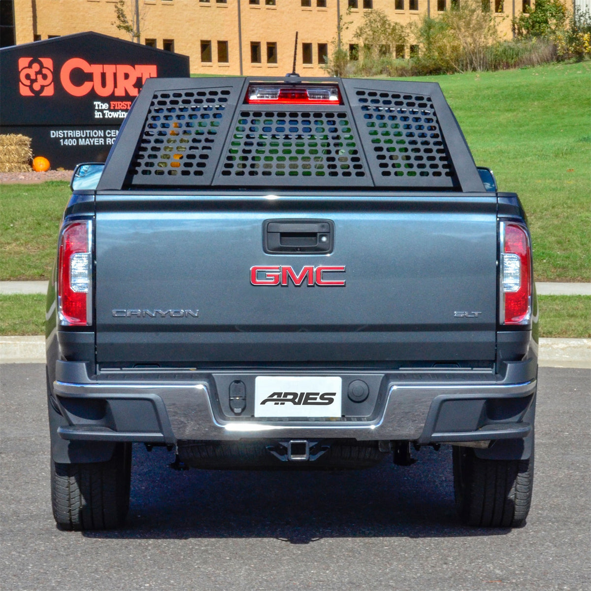 ARIES Switchback Black Aluminum Truck Headache Rack Cab Protector for Chevrolet/GMC Canyon/Colorado (2015-2022) - 1110109