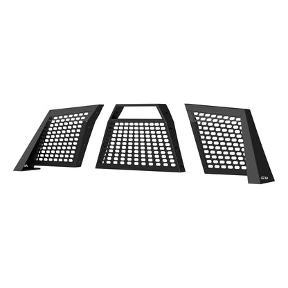 ARIES Switchback Black Aluminum Truck Headache Rack Cab Protector for Chevrolet/GMC (2015-2019) - 1110110