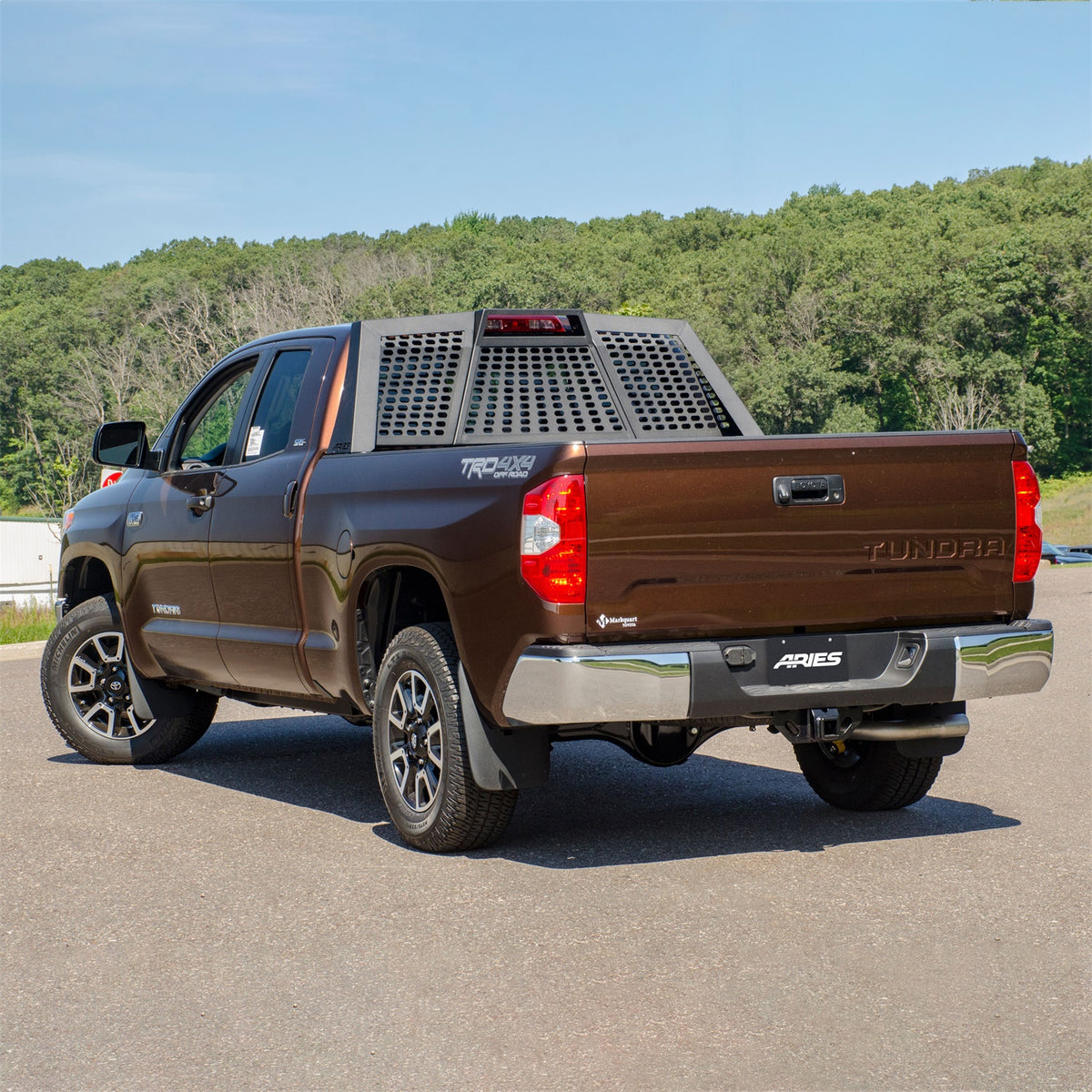 ARIES Switchback Black Aluminum Truck Headache Rack Cab Protector for Toyota Tundra (2007-2021) - 1110115