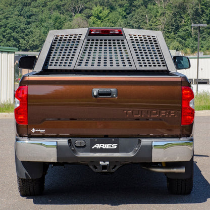 ARIES Switchback Black Aluminum Truck Headache Rack Cab Protector for Toyota Tundra Access Cab (2007-2021) - 1110117