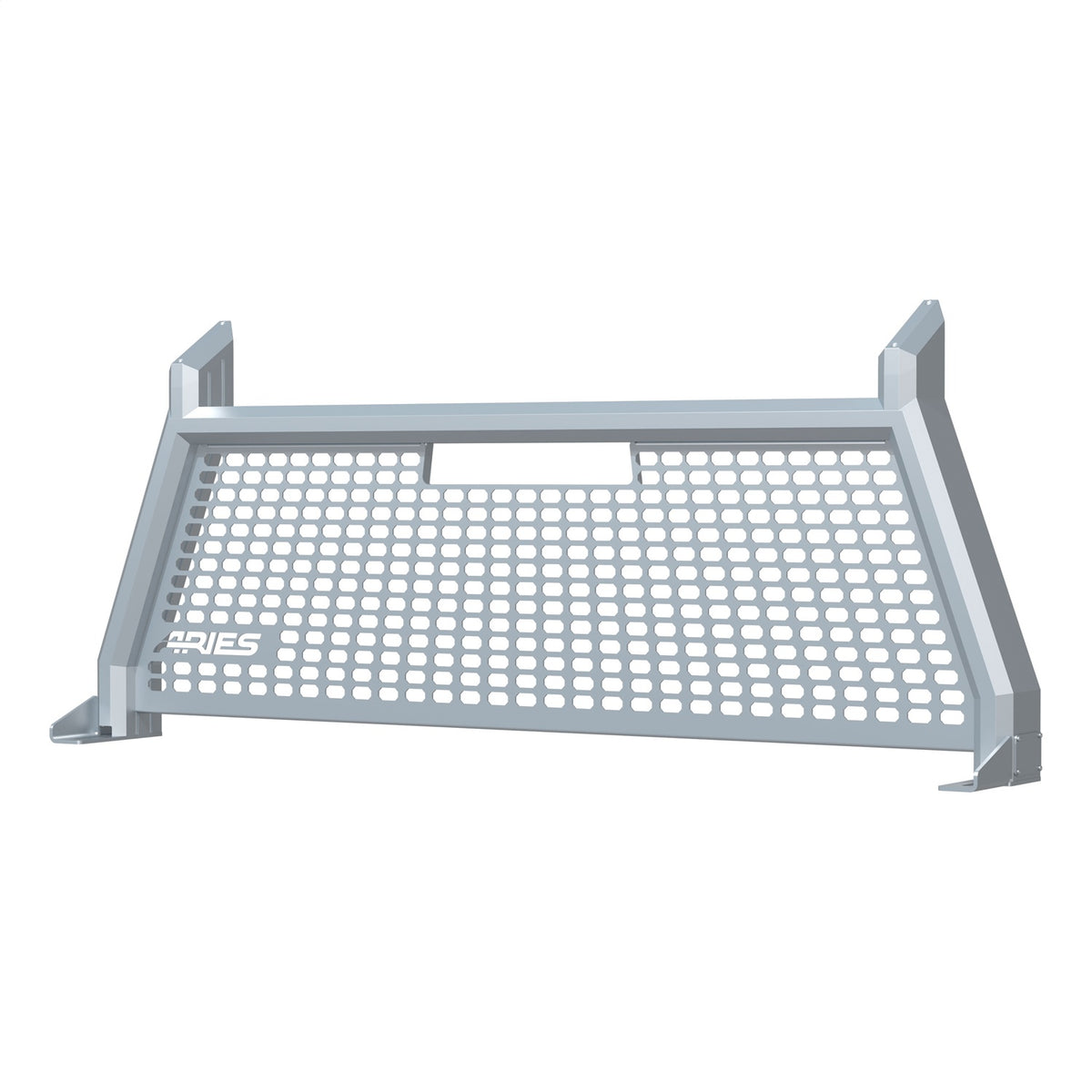ARIES AdvantEDGE Chrome Aluminum Truck Headache Rack Cab Protector for Chevrolet/GMC Silverado/Sierra 2500 HD, Silverado/Sierra 3500 HD (2007-2019) - 1110205