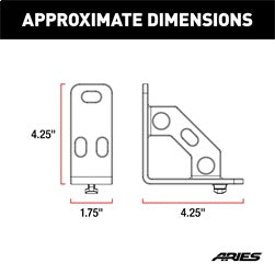 ARIES AdvantEDGE Headache Rack Tie Down Anchors - 1110310
