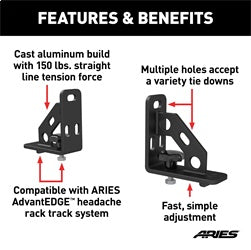 ARIES AdvantEDGE Headache Rack Tie Down Anchors - 1110310