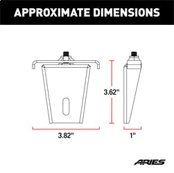 ARIES Headache Rack Light Mounting Brackets - 1110311