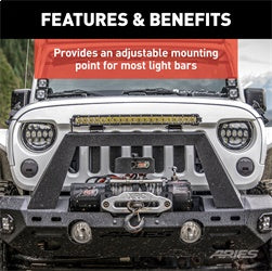 ARIES Base-Mount Light Bar Brackets - 1110312