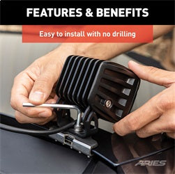 ARIES Universal Brackets for Hood Mounted Lights - 1110315