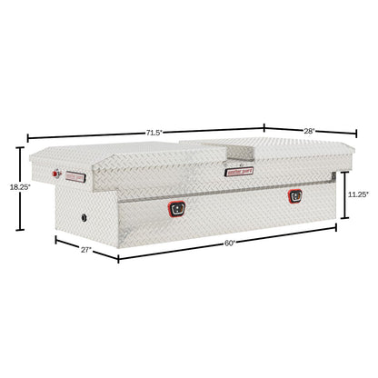 Weather Guard Gull Wing Crossover Tool Box Aluminum Extra Wide Model 114-0-04