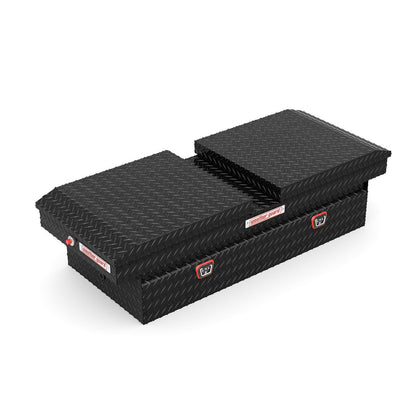 Weather Guard Gull Wing Crossover Tool Box Gloss Black Aluminum Extra Wide Model 114-5-04