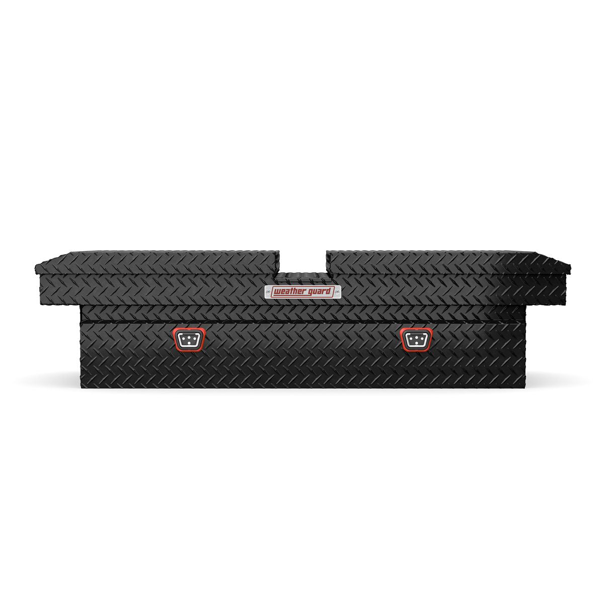 Weather Guard Gull Wing Crossover Tool Box Gloss Black Aluminum Extra Wide Model 114-5-04