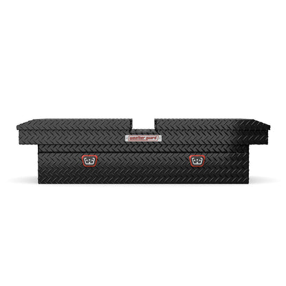 Weather Guard Gull Wing Crossover Tool Box Gloss Black Aluminum Extra Wide Model 114-5-04