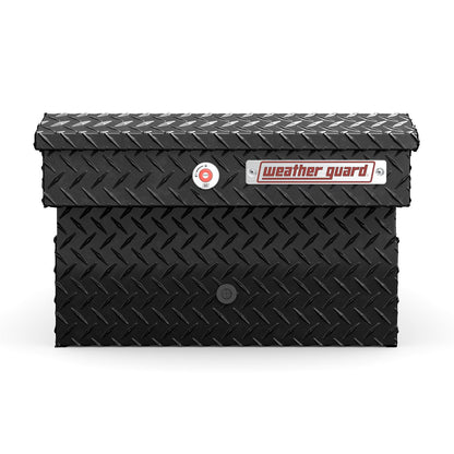 Weather Guard Gull Wing Crossover Tool Box Gloss Black Aluminum Extra Wide Model 114-5-04